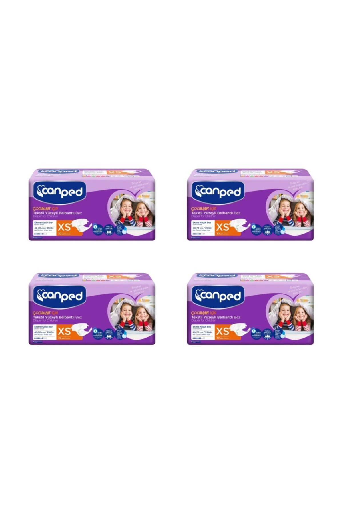 Extra Small Xs belbantlı hasta bezi 120 Adet (4 Paket)