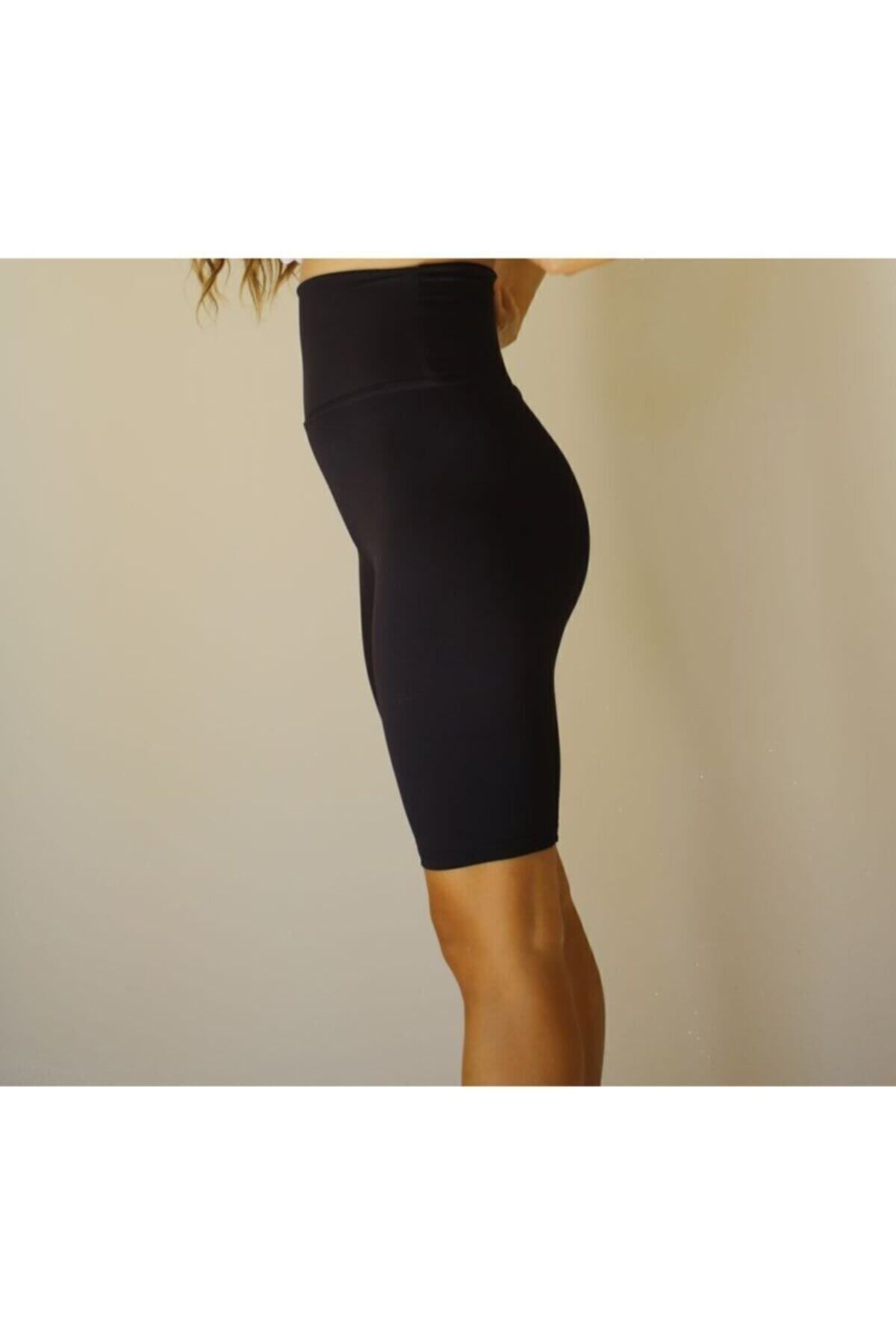 Extra Yüksek Bel Yoga Taytı Toparlayıcı Bisikletçi