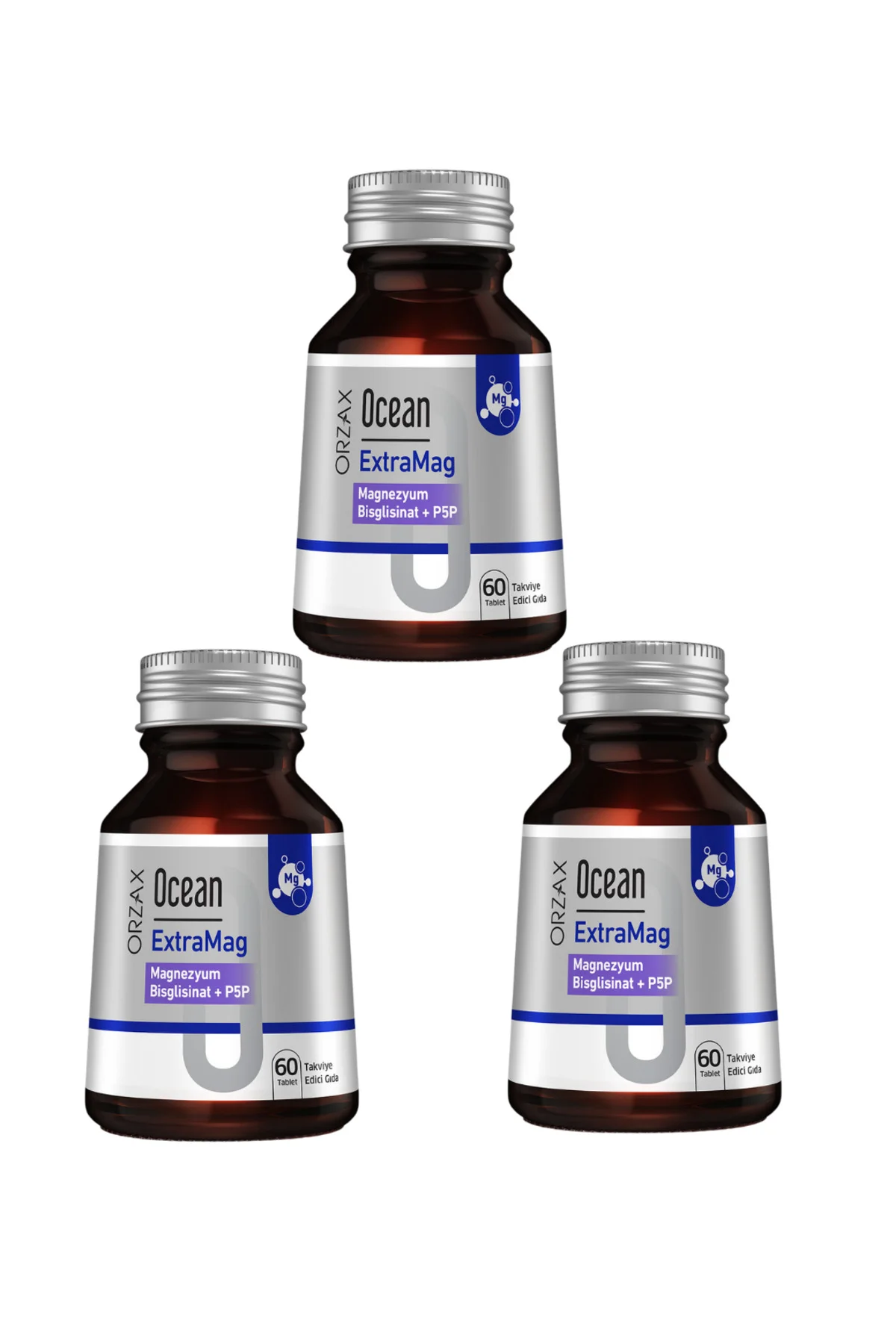 ExtraMag Magnezyum Bisglisinat + P5P 60 Tablet 3 Lü Paket Fiyatı, Yorumları ve Özellikleri