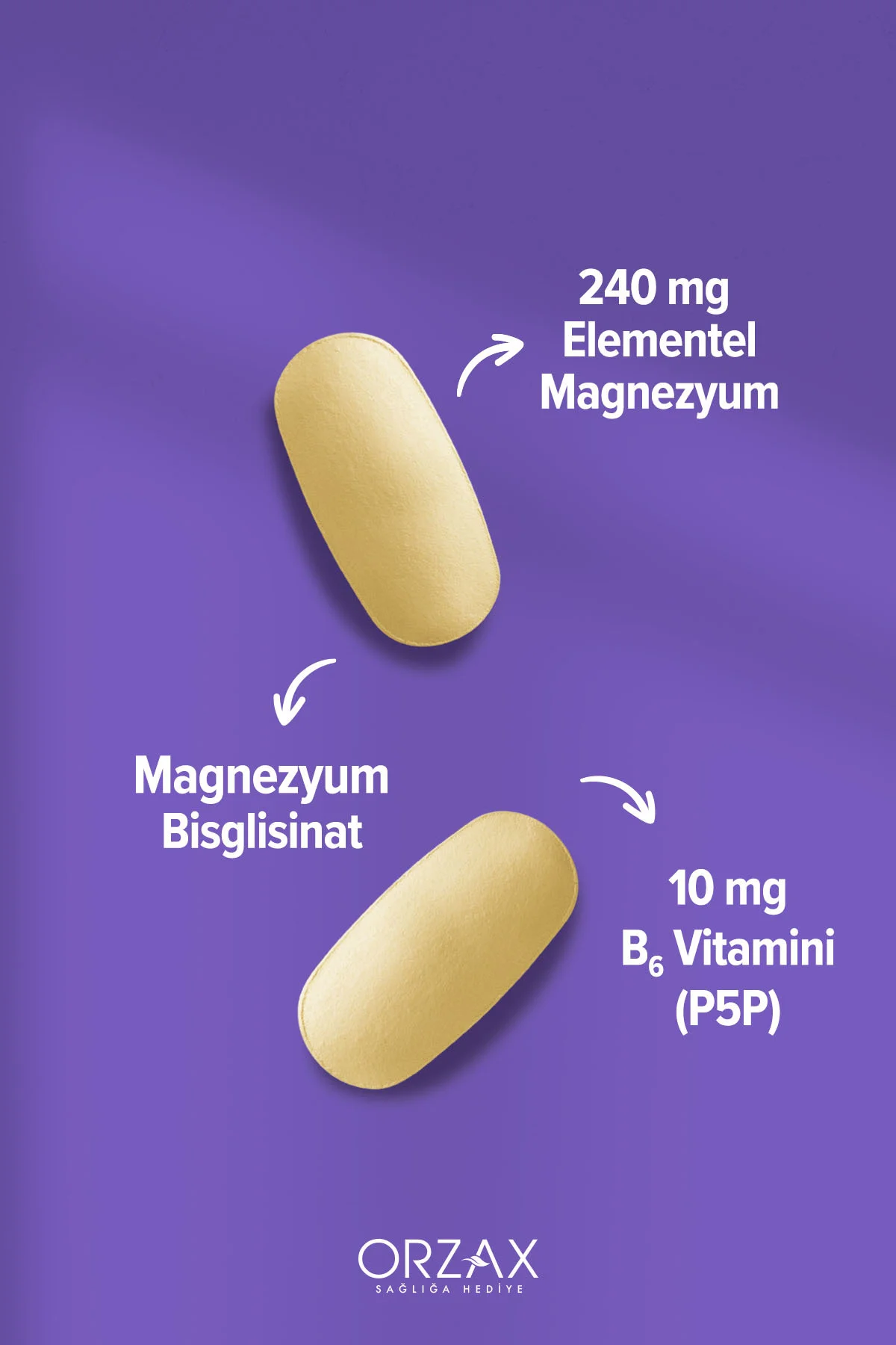 ExtraMag Magnezyum Bisglisinat + P5P 60 Tablet