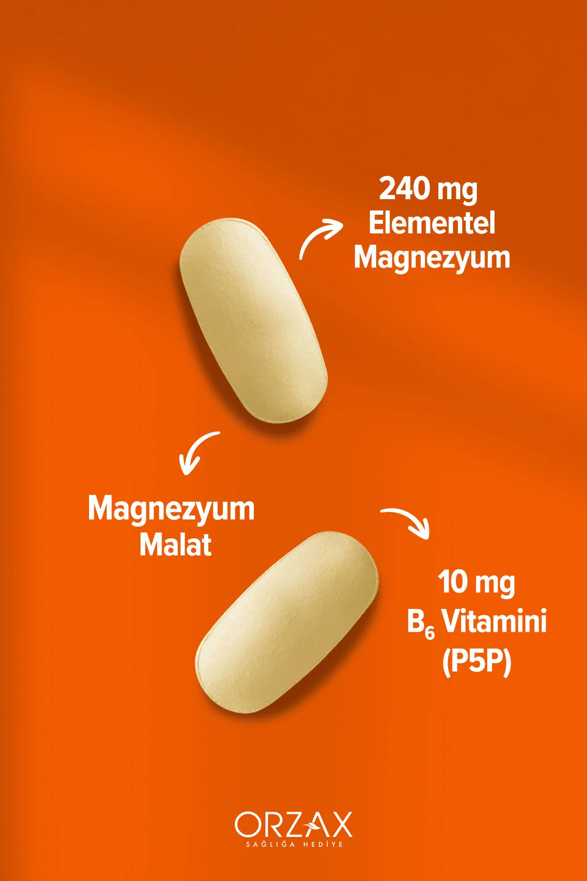 ExtraMag Magnezyum Malat + P5P 60 Tablet