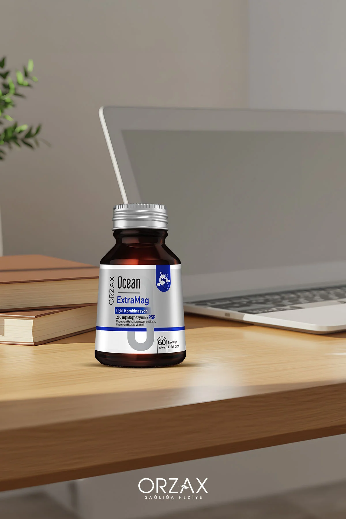 ExtraMag Üçlü Kombinasyon Magnezyum 200 mg Takviye Edici Gıda 60 Tablet