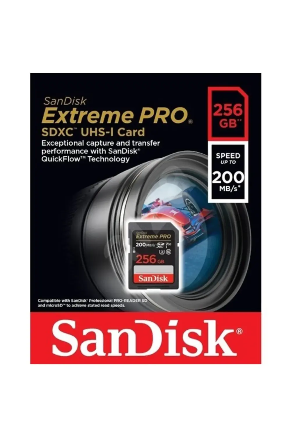Extreme Pro 256gb 200/140mb/s Sdxc V30 Uhs-ı U3 Hafıza Kartı Sdsd