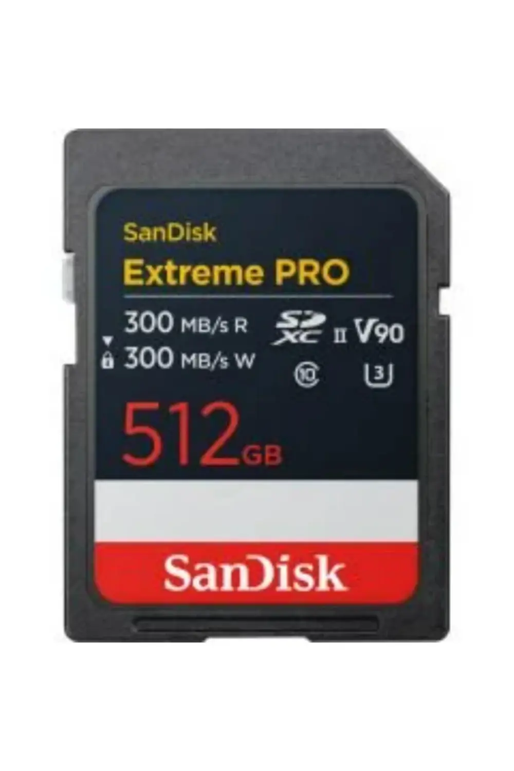 Extreme Pro 512GB 300/300MB/s SDXC V90 UHS-II U3 8K/4K UHD Hafıza