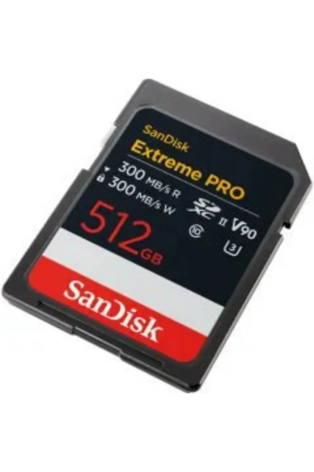 Extreme Pro 512GB 300/300MB/s SDXC V90 UHS-II U3 8K/4K UHD Hafıza