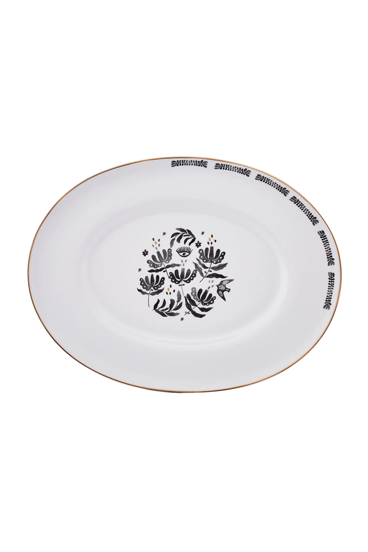 Eye Fine Bone Kayık Tabak 25 cm