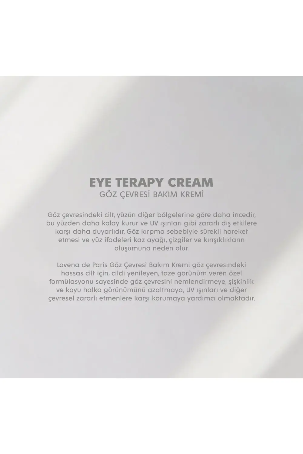 - Eye Terapy Cream - 30 ml