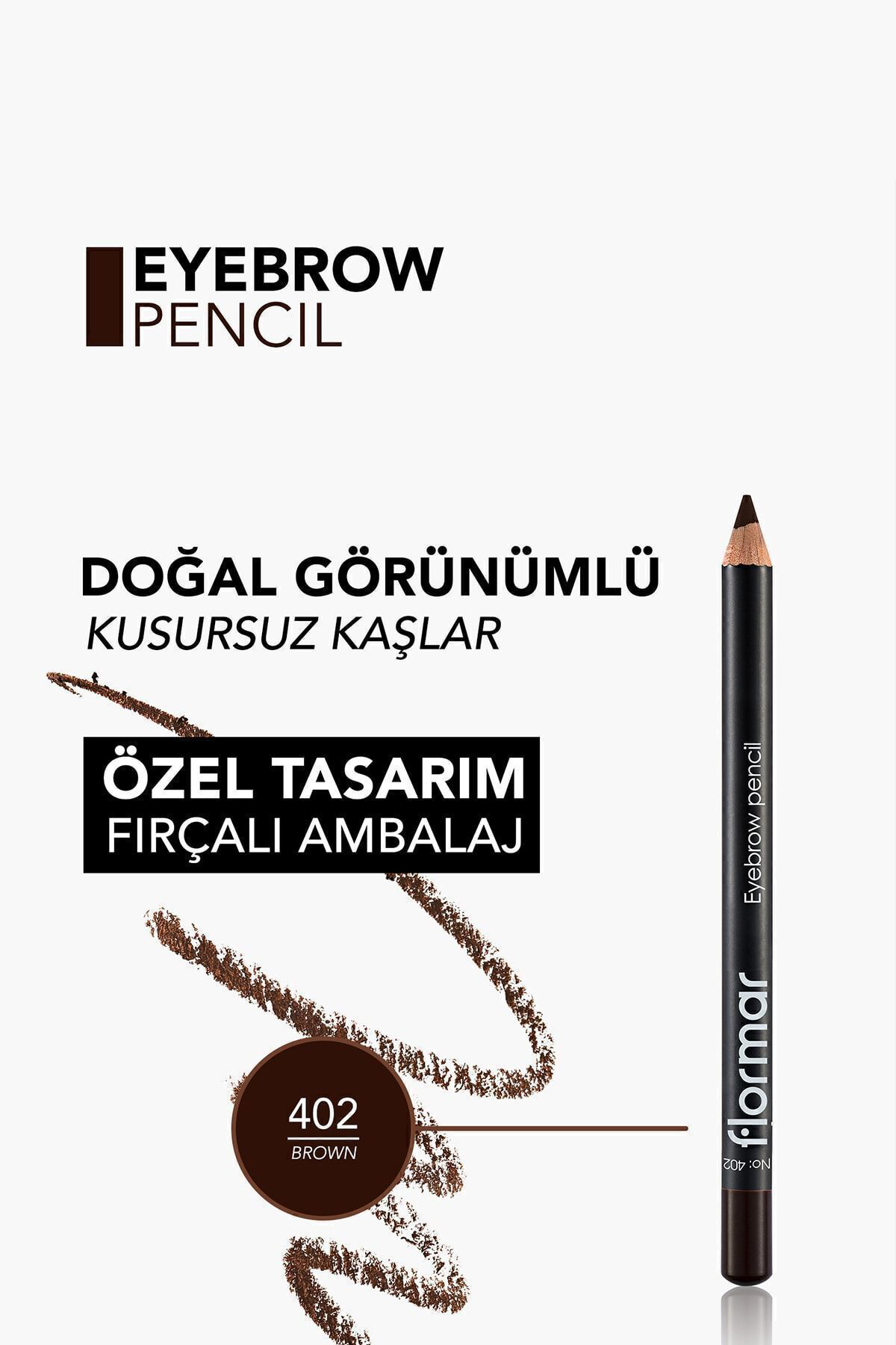 Flormar Eyebrow Pencil Sedefli Kahverengi Kaş Kalemi 402 8690604109425
