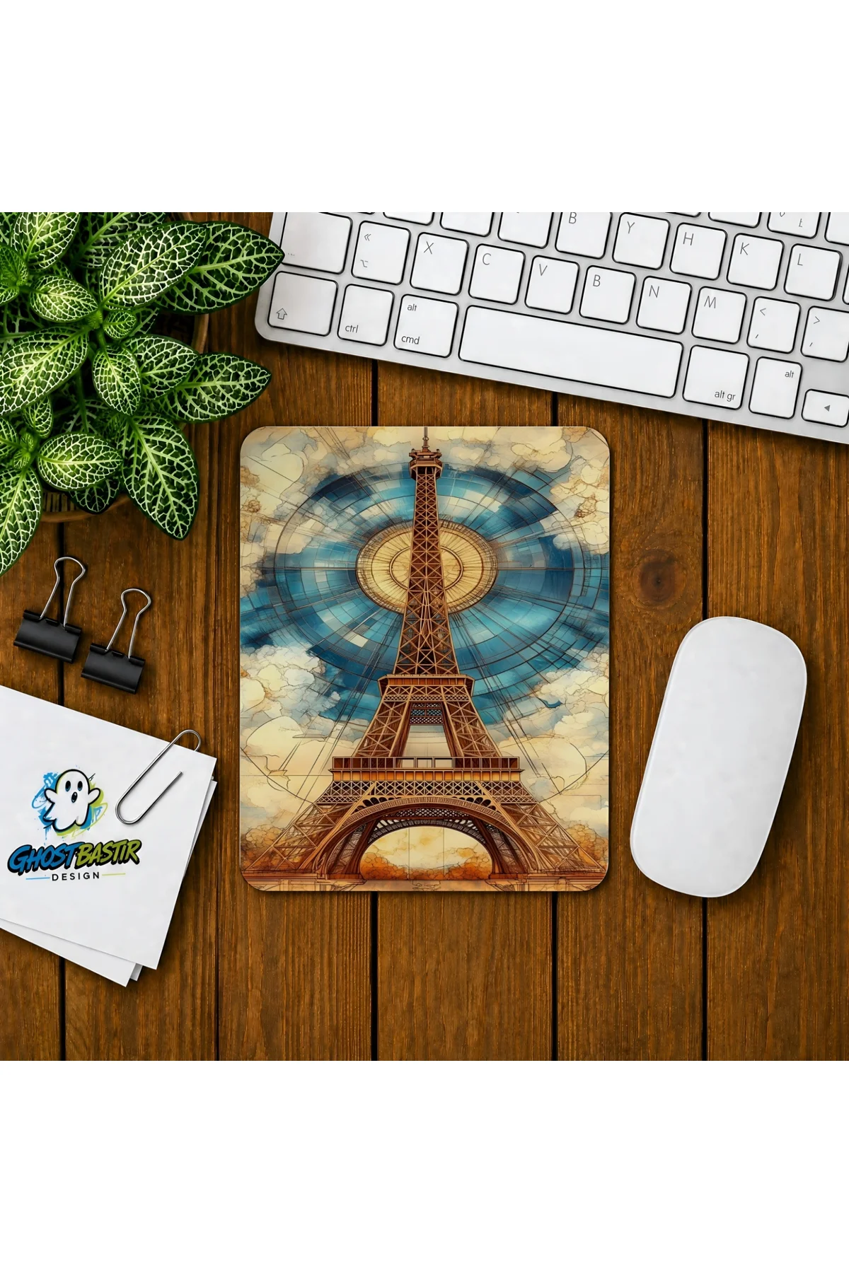 Eyfel Kulesi Baskılı Oyuncu Mousepad 070