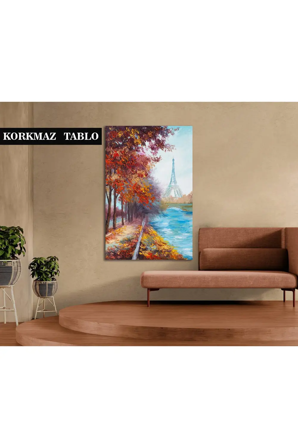 Eyfel Kulesi , Fransa , sonbahar manzara. Kanvas Tablo