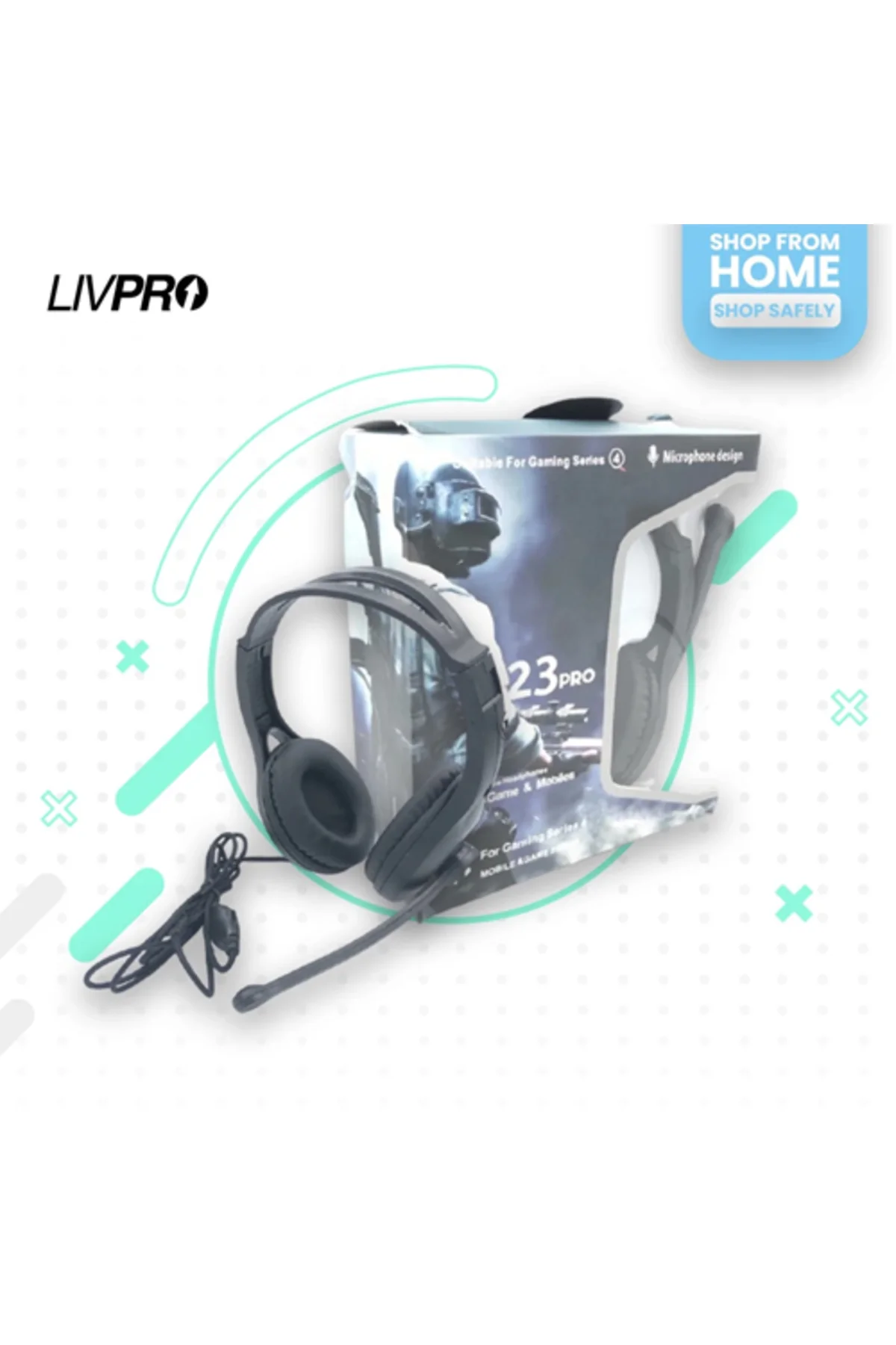 EYFEL Mikrofonlu Gaming Kulaklık Siyah XPRO SERİSİ