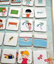 Eylem Ilişkisi Keçe Cırtlı Duvar Panosu , Eğitici Oyuncak