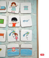 Eylem Ilişkisi Keçe Cırtlı Duvar Panosu , Eğitici Oyuncak