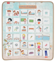 Eylem Ilişkisi Keçe Cırtlı Duvar Panosu , Eğitici Oyuncak