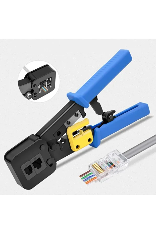 Ez Rj45 Rj11 Rj12 Cat5 Cat6 Yeni Nesil Konnektör Pense Çok Fonksiyonlu Ergonomik Kolay Sıkma Pensesi Fiyatı, Yorumları ve Özellikleri