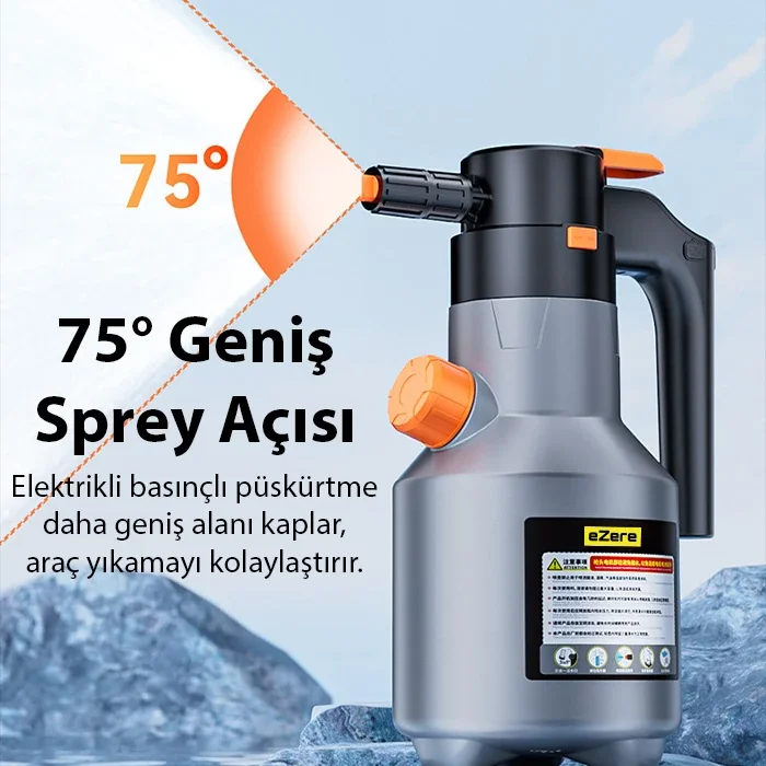 EZERE 2L Yüksek Basınçlı Şarjlı Köpük Makinası Oto Yıkama Pompası Köpük Püskürtücü-1852 EZERE 2L Yüksek Basınçlı Şarjlı Köpük Makinası Oto Yıkama Pompası Köpük Püskürtücü-1852