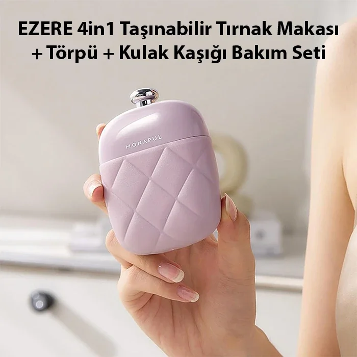 EZERE 4in1 Taşınabilir Tırnak Makası + Törpü + Kulak Kaşığı Bakım Seti-1852 Fiyatı, Yorumları ve Özellikleri