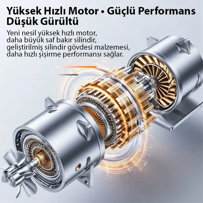 EZERE AirForce Pump Taşınabilir Araba yüksek güçlü elektrikli kablosuz lastik hava pompası-1852 EZERE AirForce Pump Taşınabilir Araba yüksek güçlü elektrikli kablosuz lastik hava pompası-1852