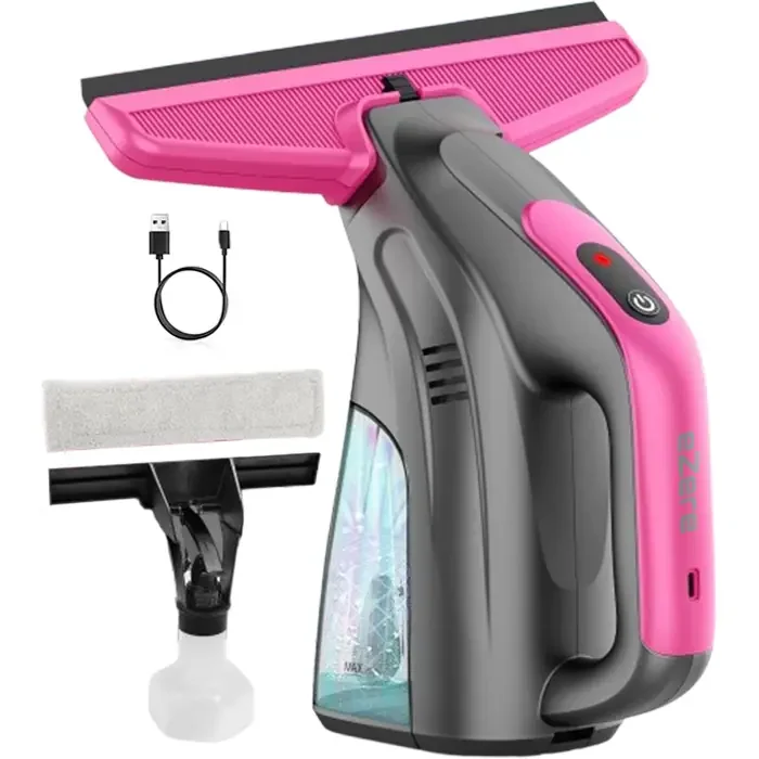 Ezere ClearView Şarjlı Cam Temizleyici Silme Makinesi Mikrofiber Başlıklı-1852