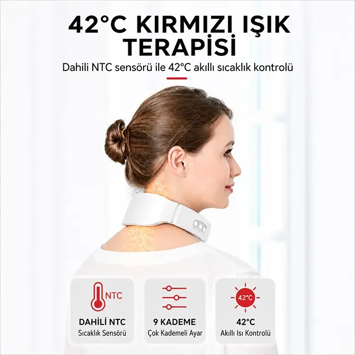 EZERE NeckRelief Pro Ultrasonik Dalgalı Ve Isıtmalı Rahatlatıcı Boyun Masaj Aleti-1852 Fiyatı, Yorumları ve Özellikleri