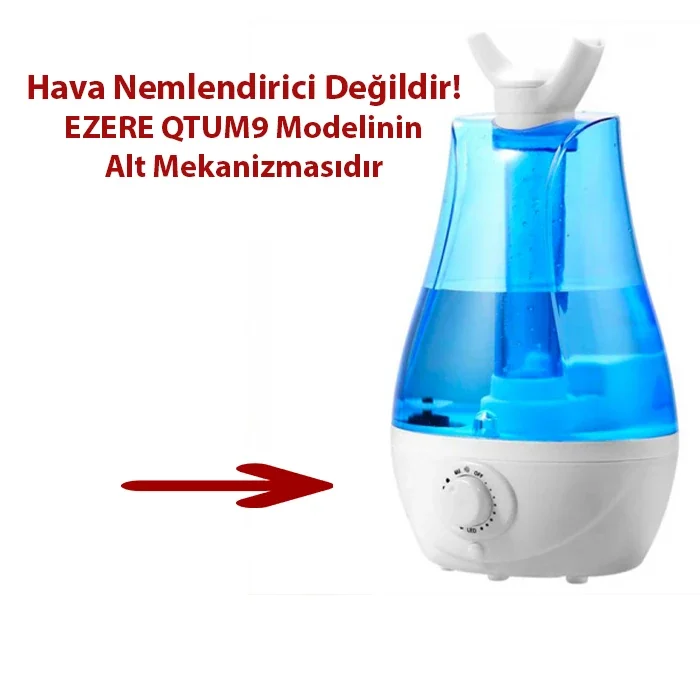 EZERE QTUM9 Çift Sprey Ultrasonik Hava Nemlendirici  Alt Haznesi-1852