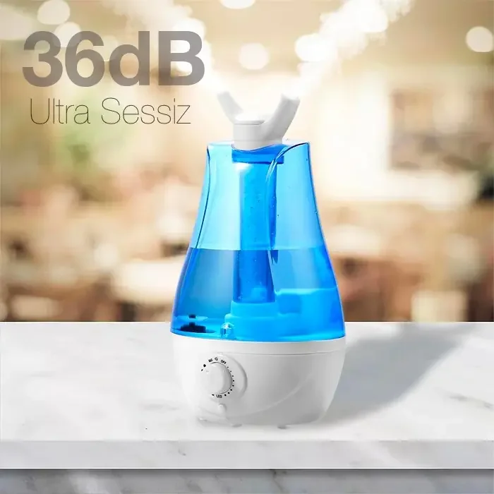 EZERE QTUM9 Çift Sprey Ultrasonik Hava Nemlendirici 3.5L KLS-204-1852