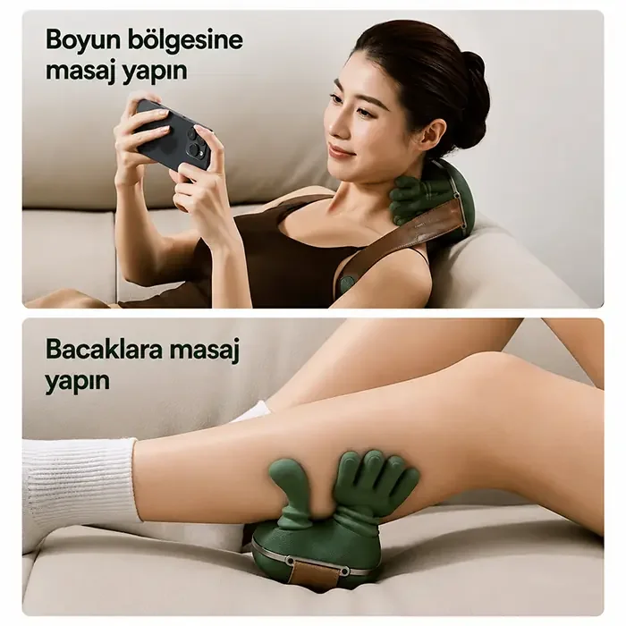 EZERE RelaxBuddy Pro OvmalıIsıtıcılı İnsan Eli Şeklinde Şarjlı Boyun Masaj Aleti-1852 Fiyatı, Yorumları ve Özellikleri