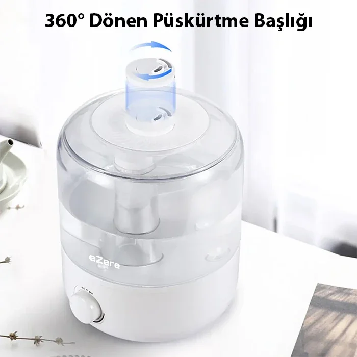 EZERE Yatak Odası için Üstten Doldurmalı 25 L Büyük Su TankıOtomatik Kapanma Sessiz Soğuk Sisli Nemlendirici-1852 EZERE Yatak Odası için Üstten Doldurmalı 25 L Büyük Su TankıOtomatik Kapanma Sessiz Soğuk Sisli Nemlendirici-1852