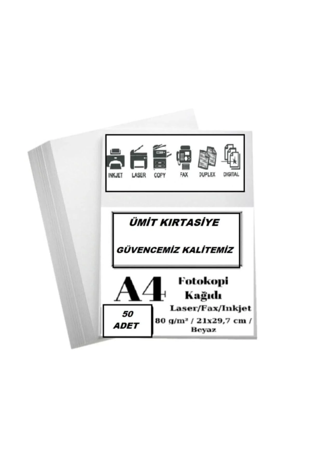 Ezg A4 Fotokopi Kağıdı 50'li Paket 80 gr