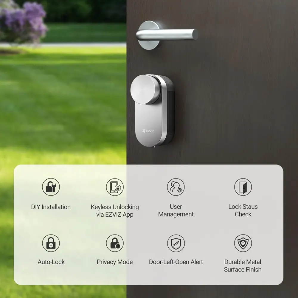Ezviz DL01S/DL01CP Akıllı Kapı Kilidi, Anahtarsız Giriş, Otomatik