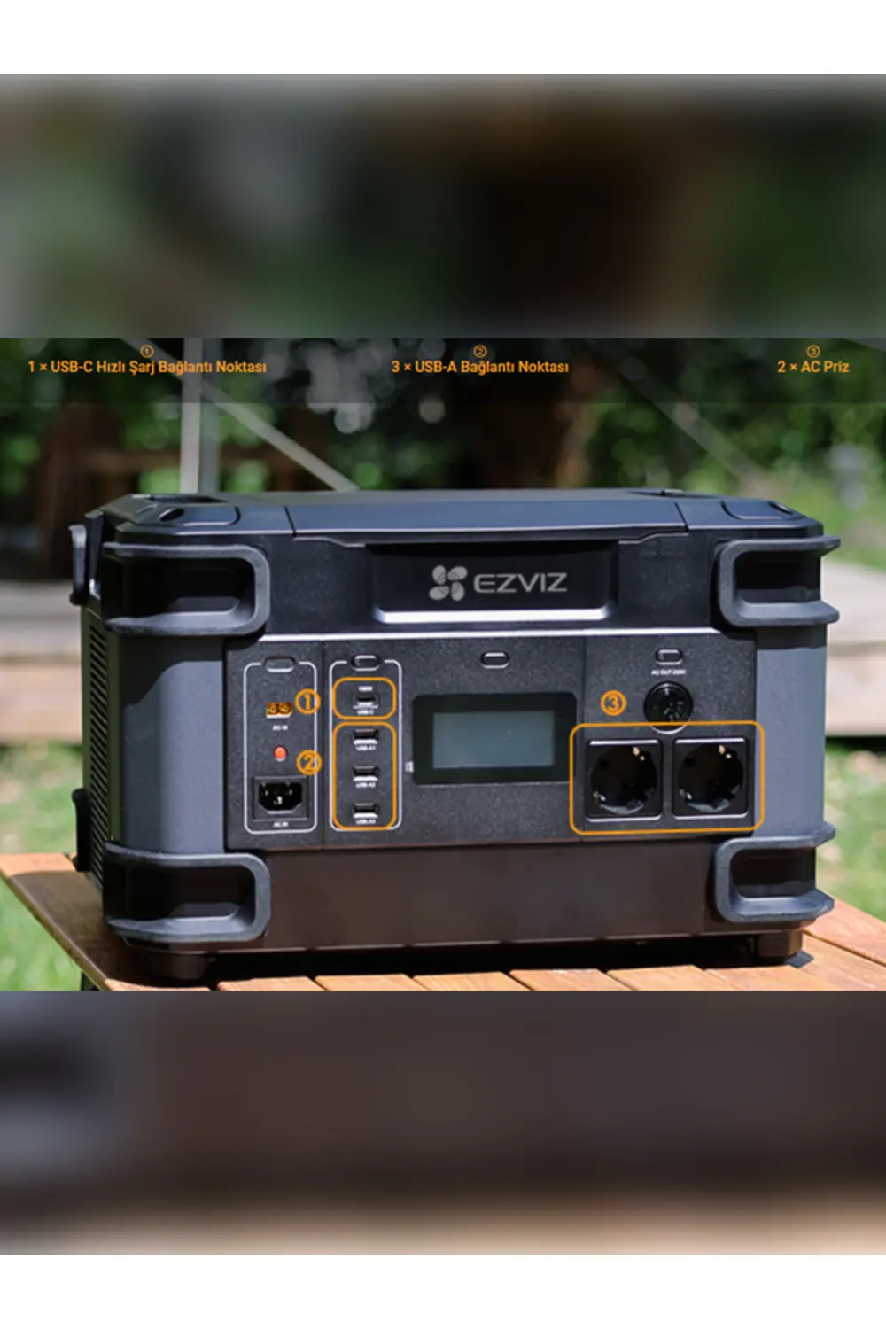 Ezviz Ps1300 1300w Taşınabilir Güç Istasyonu-ups Kamp Karavan Lif