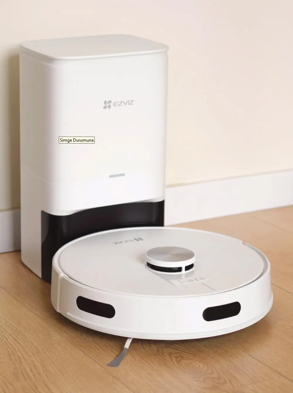 EZVIZ RE4 Plus Akıllı ve Paspaslı Robot Süpürge  Otomatik Çöp Boş