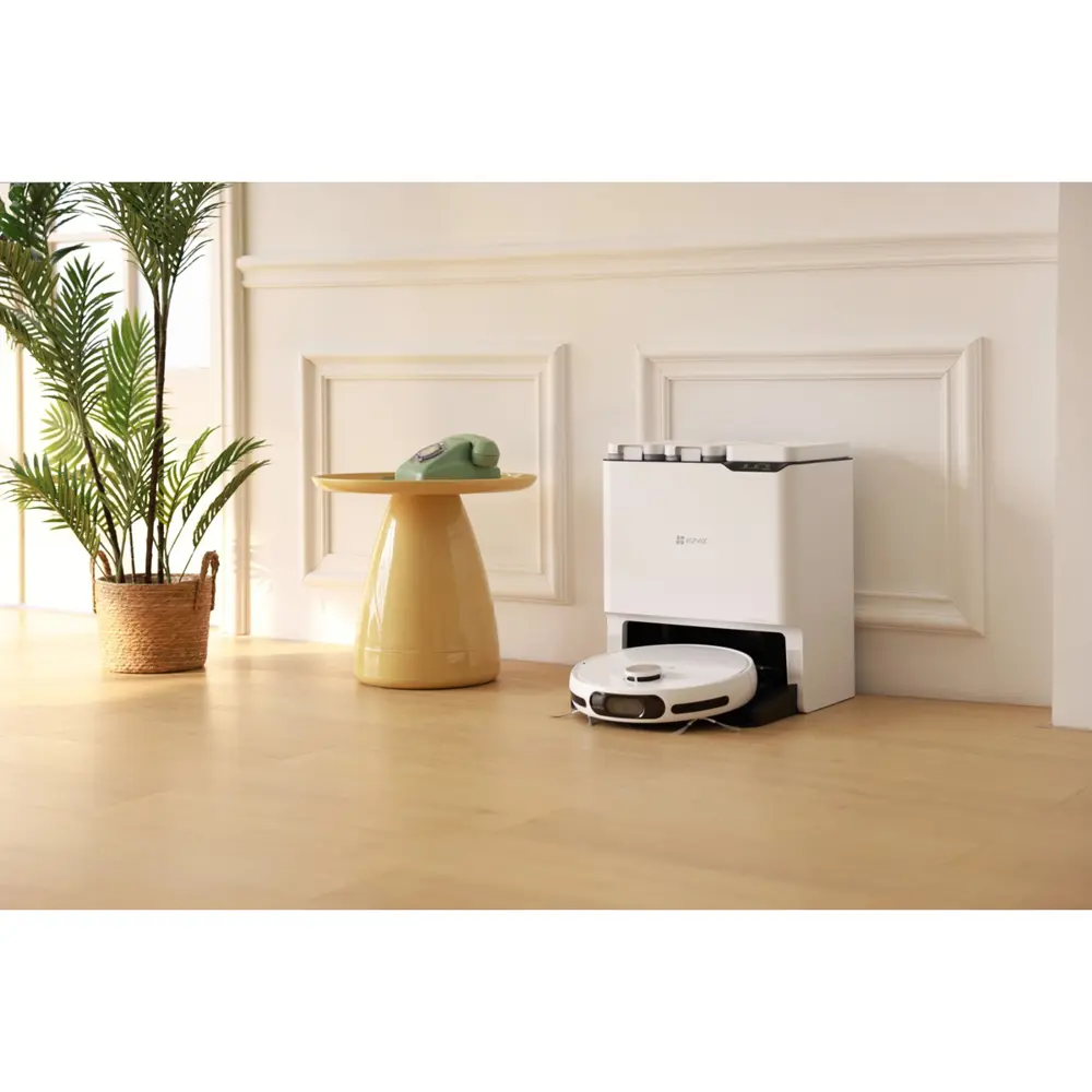 Ezviz RS20 Max Robot Süpürge, Hepsibirarada, Kendi Kendine Temizl