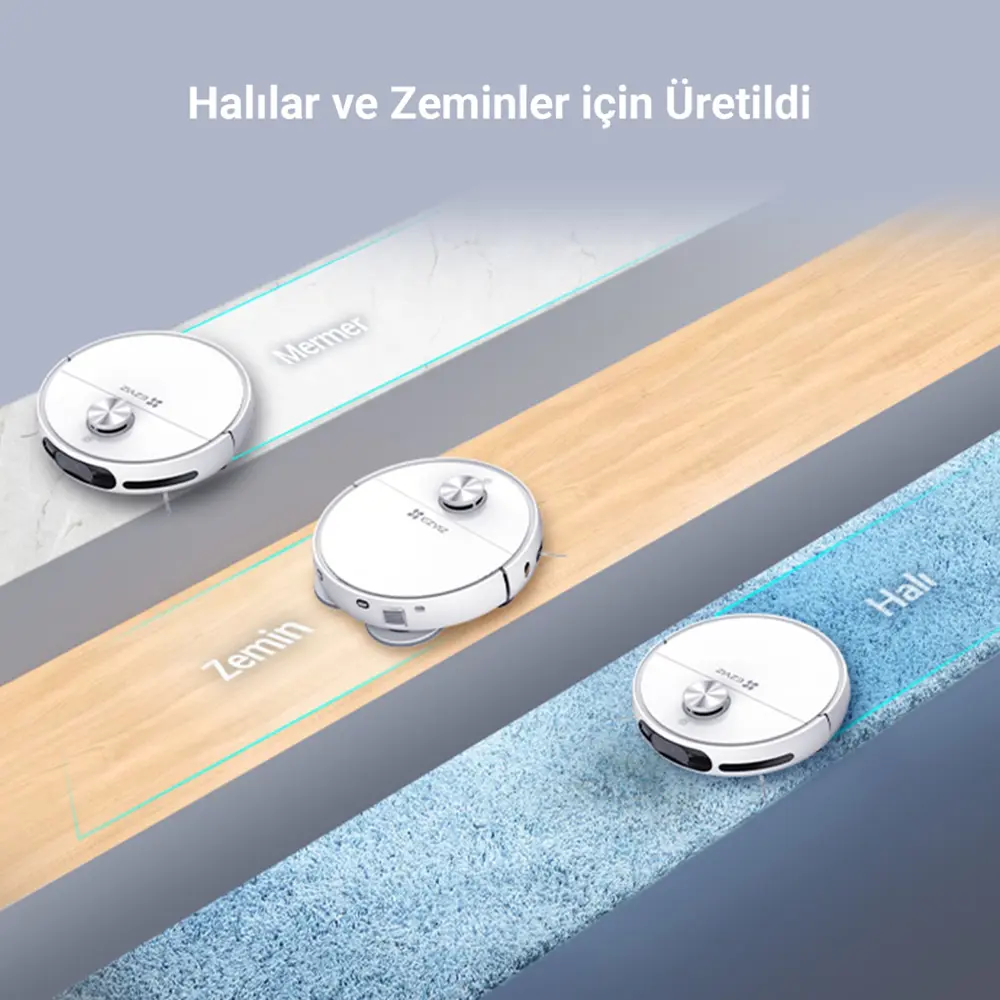 Ezvız RS20 Pro Robot Süpürge, Hepsi Bir Arada, 7200PA, Sıcak Su i