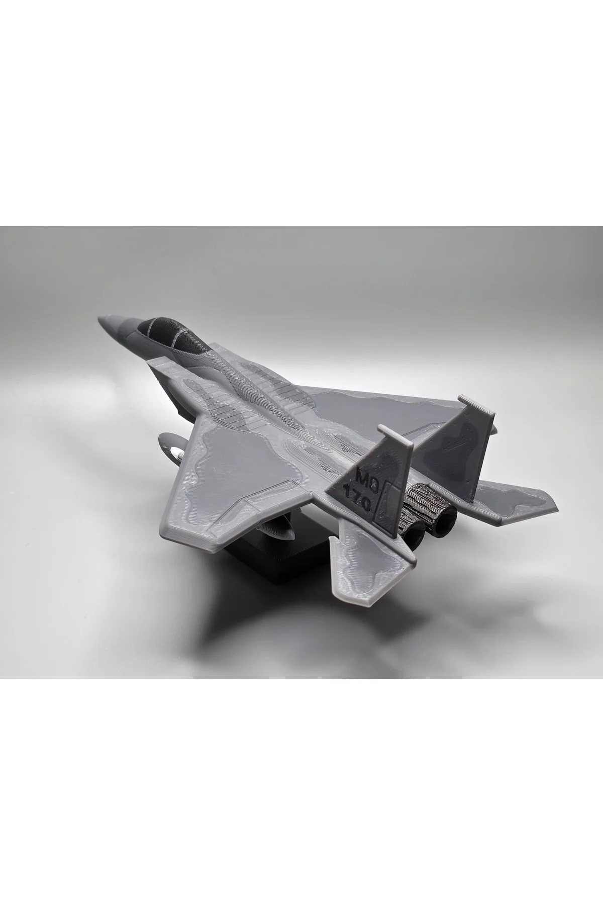 F-15 uçak kit kart maket (Gri) - Görsel 2
