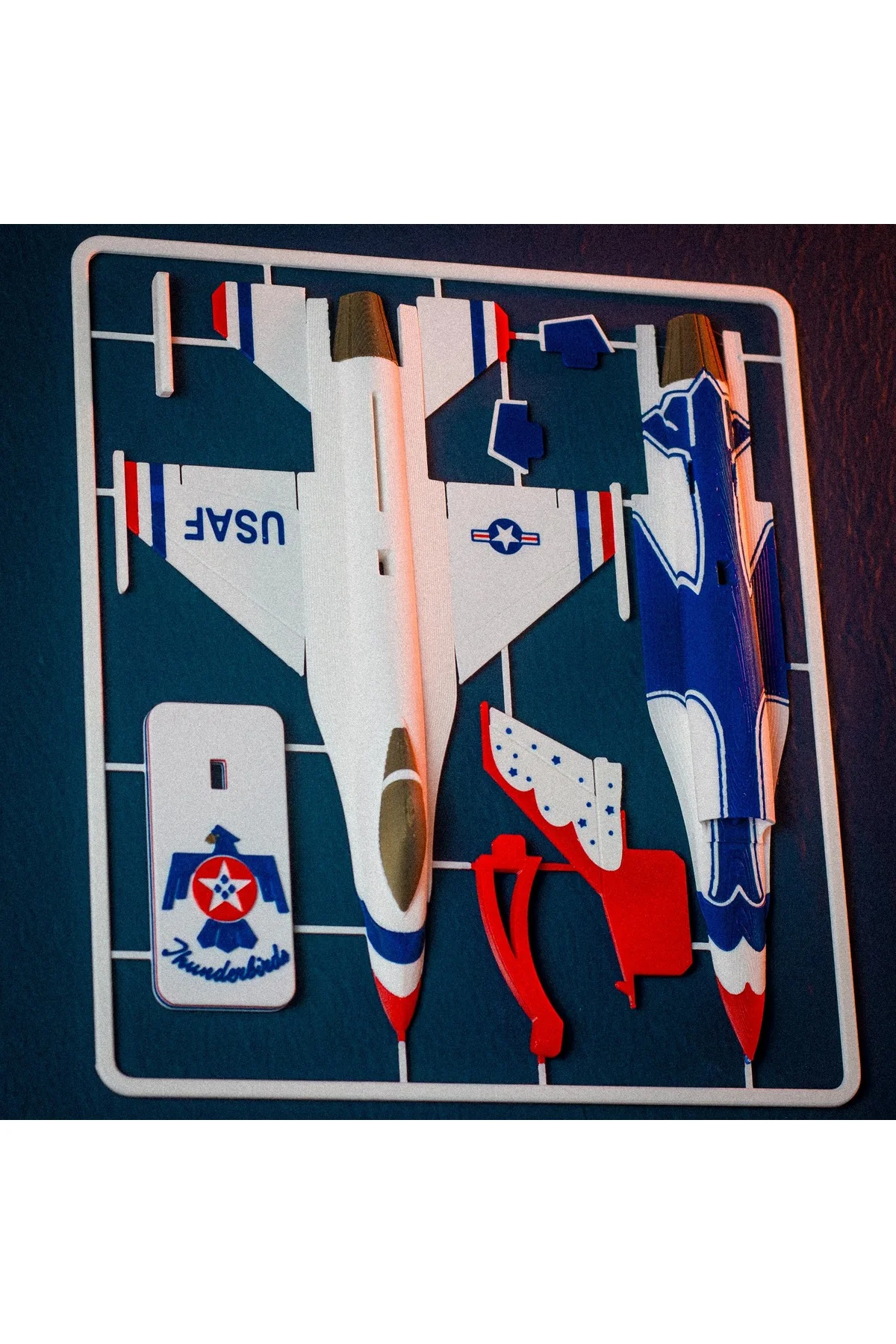 F-16 uçak kit kart maket (Beyaz( - Görsel 2