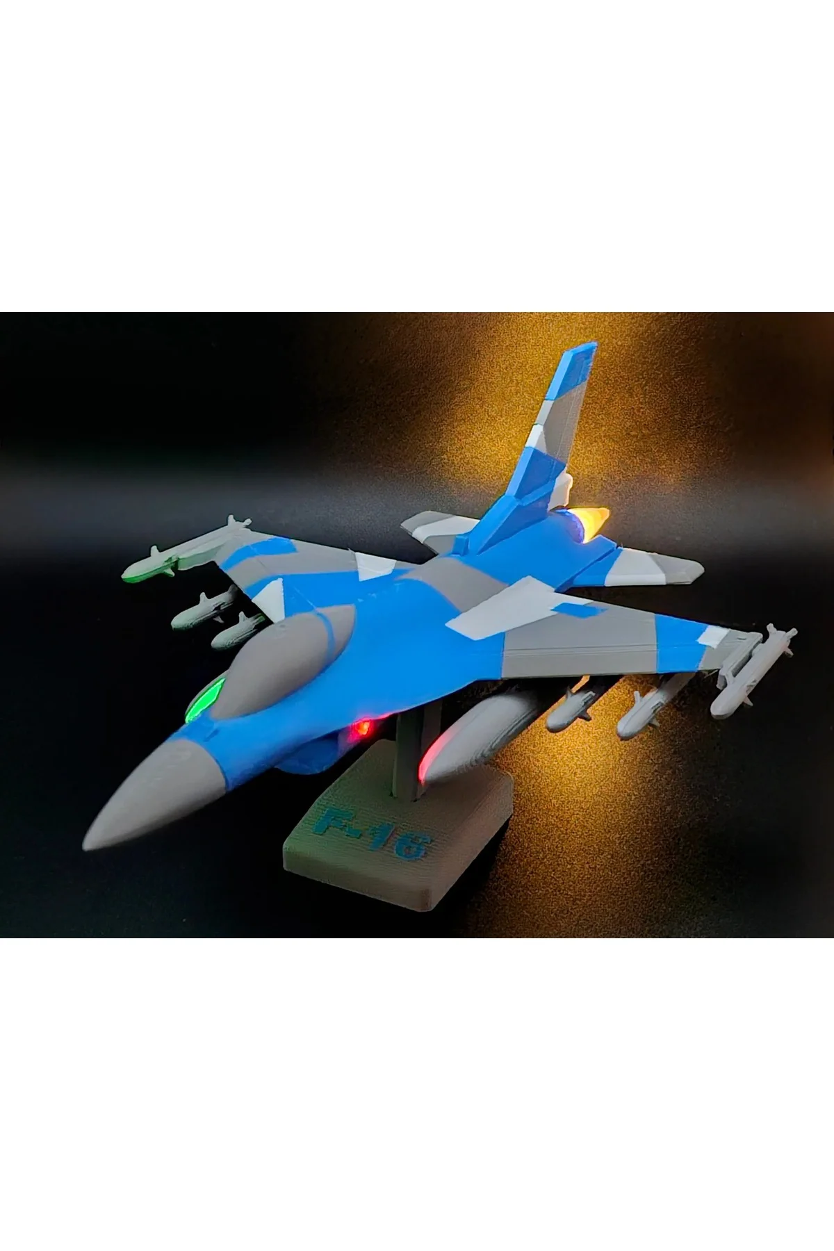 F-16 uçak kit kart maket - Görsel 2