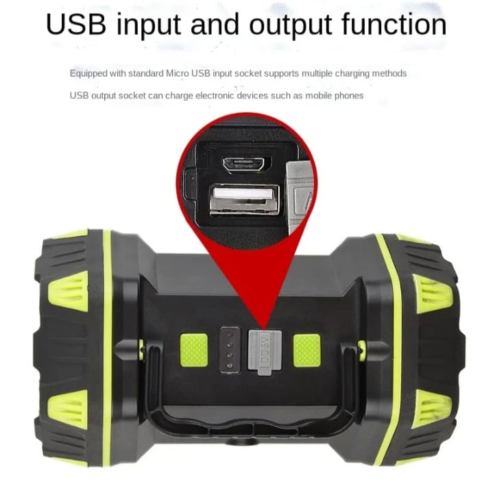 F-262 Yeni Güçlü Çift Taraflı Taşınabilir Spot Ve Işıldak Usb Pow