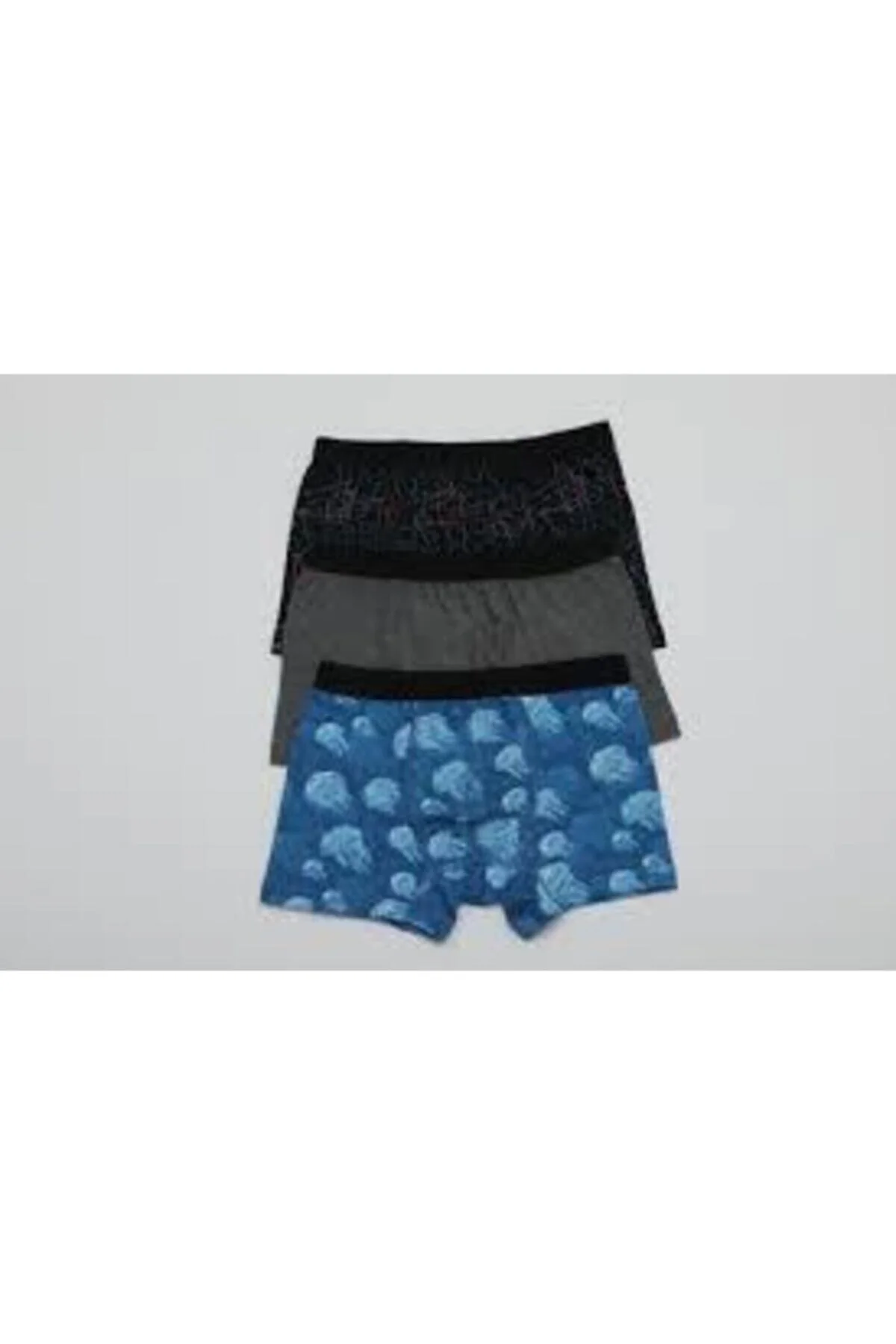 F-3720 Pamuklu Erkek Çocuk 3'lü Boxer