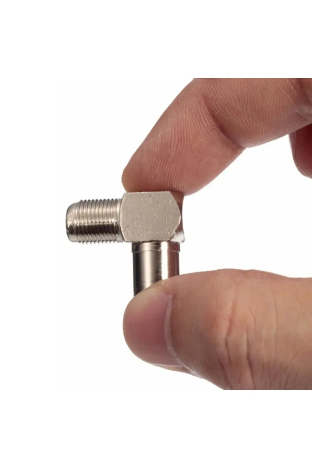 F Dişi - Tv Anten Erkek Çevirici "l" Tipi Fiş - 10 adet