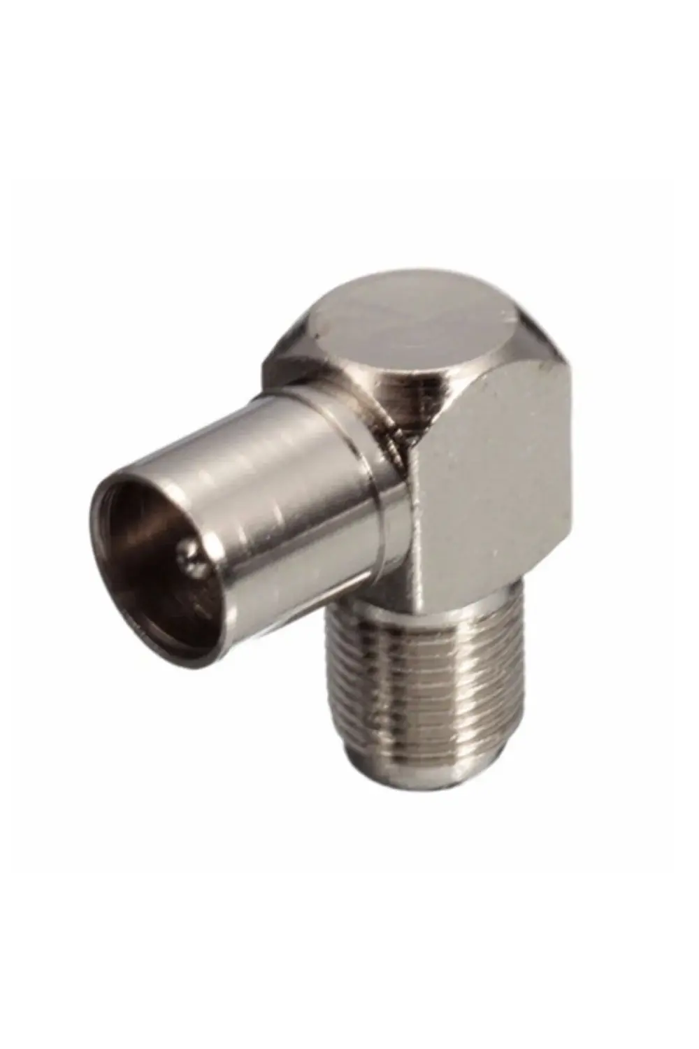 F Dişi - Tv Anten Erkek Çevirici "l" Tipi Fiş - 10 adet