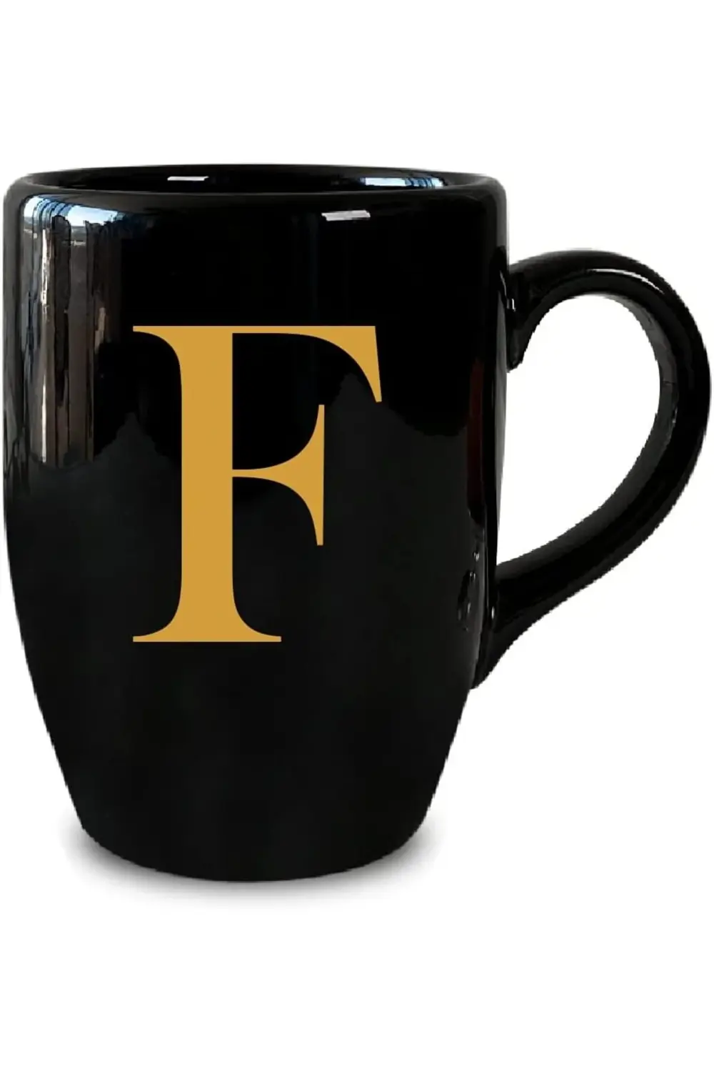 F Harfli Kahve Kupası, Siyah 395519