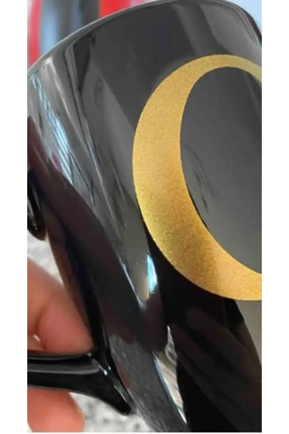 F Harfli Kahve Kupası, Siyah 395519