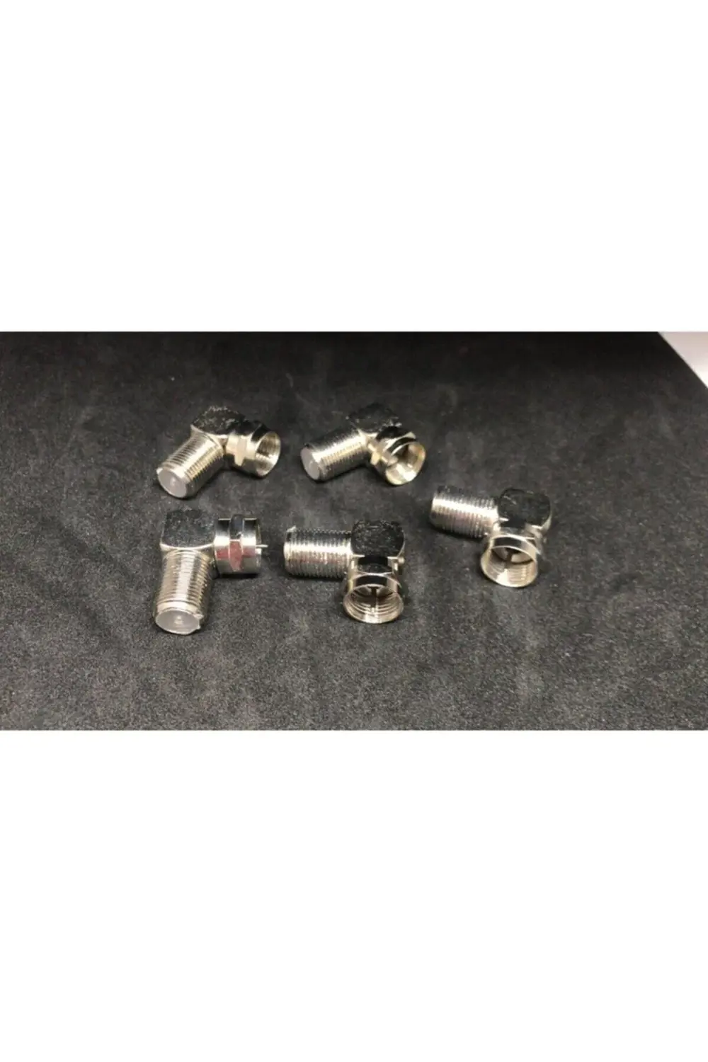 F Konnektör Dişi - Erkek Ara 90 Derece 5 Adet