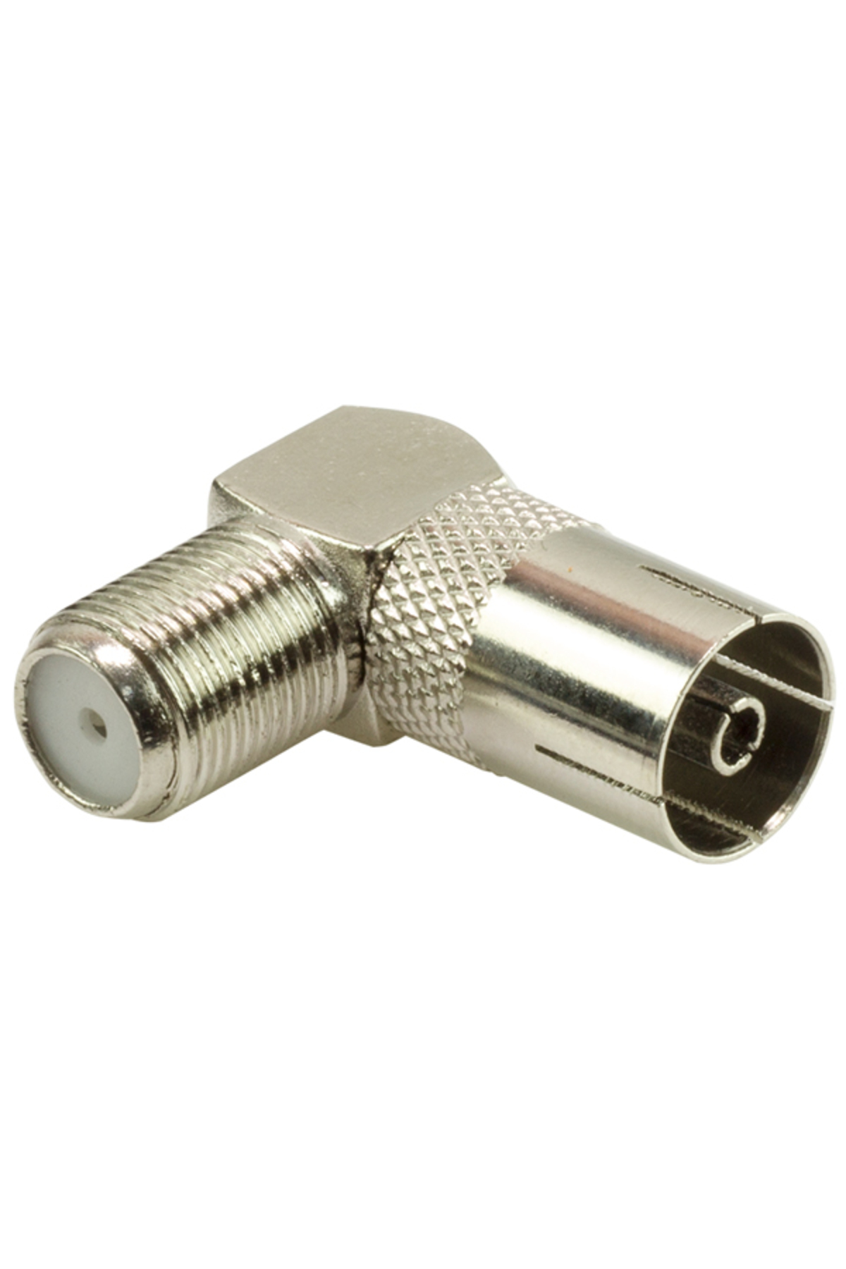 F Konnektör Dişi/60 Ohm Dişi L Tip Çevirici