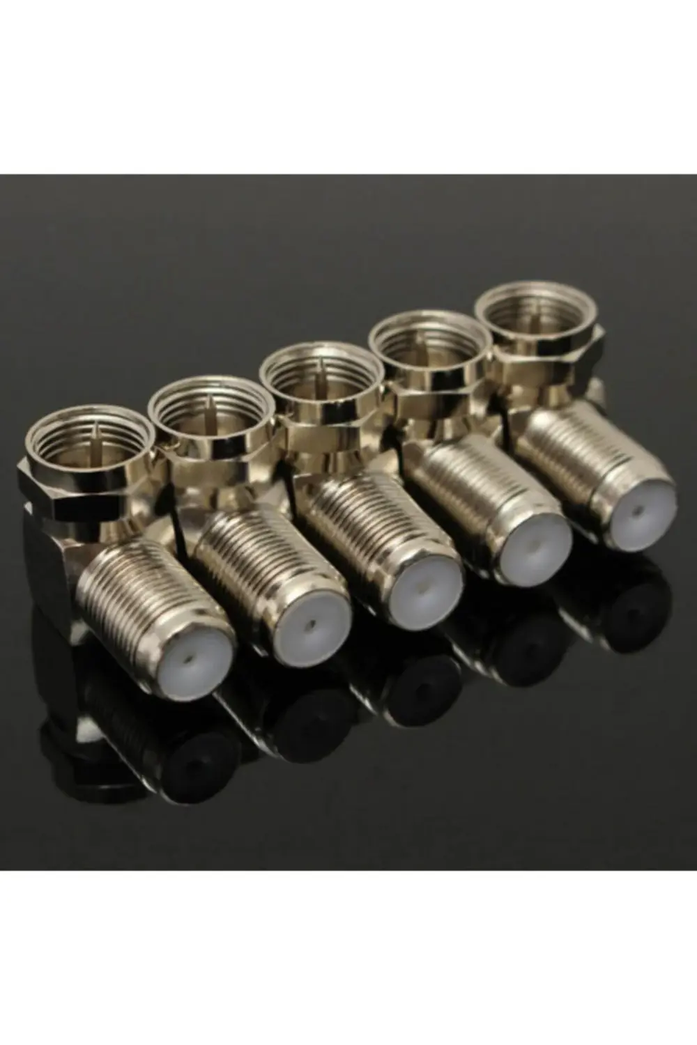 F Konnektör "l" Tipi Çevirici Fiş 50 Adet