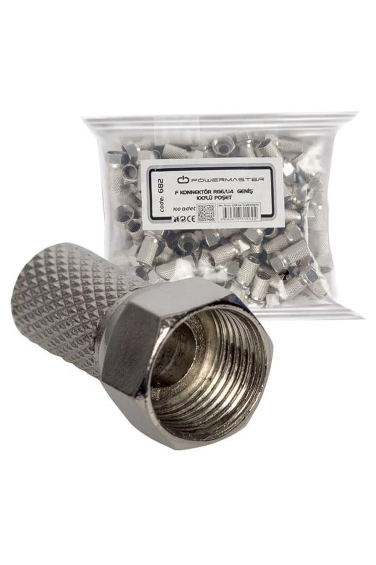 PM-682 RG6-U4 18 Mm Geniş F Konnektör (100 Adet) Fiyatı, Yorumları ve Özellikleri