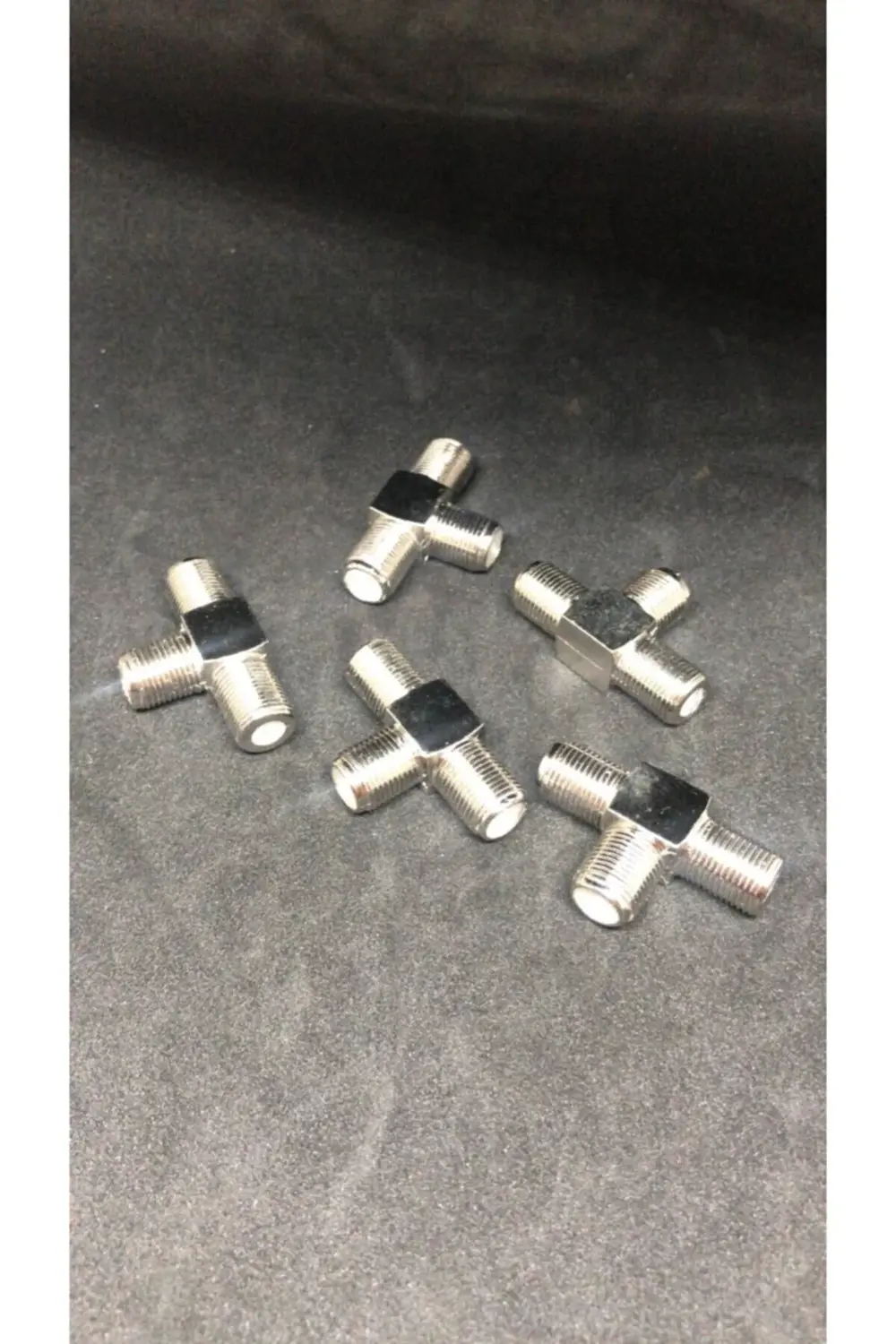 F Konnektör T Dişi - Dişi - Dişi 5 Adet