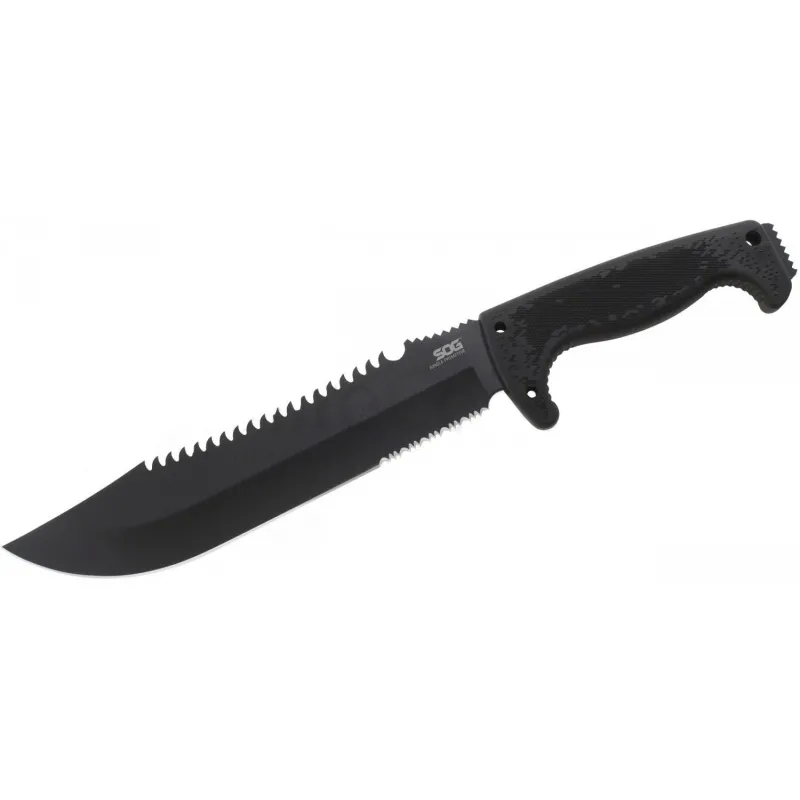 F03t Kamp Tırtıklı Testereli Outdoor Pala / Bıçak 39 Cm - Kauçuk