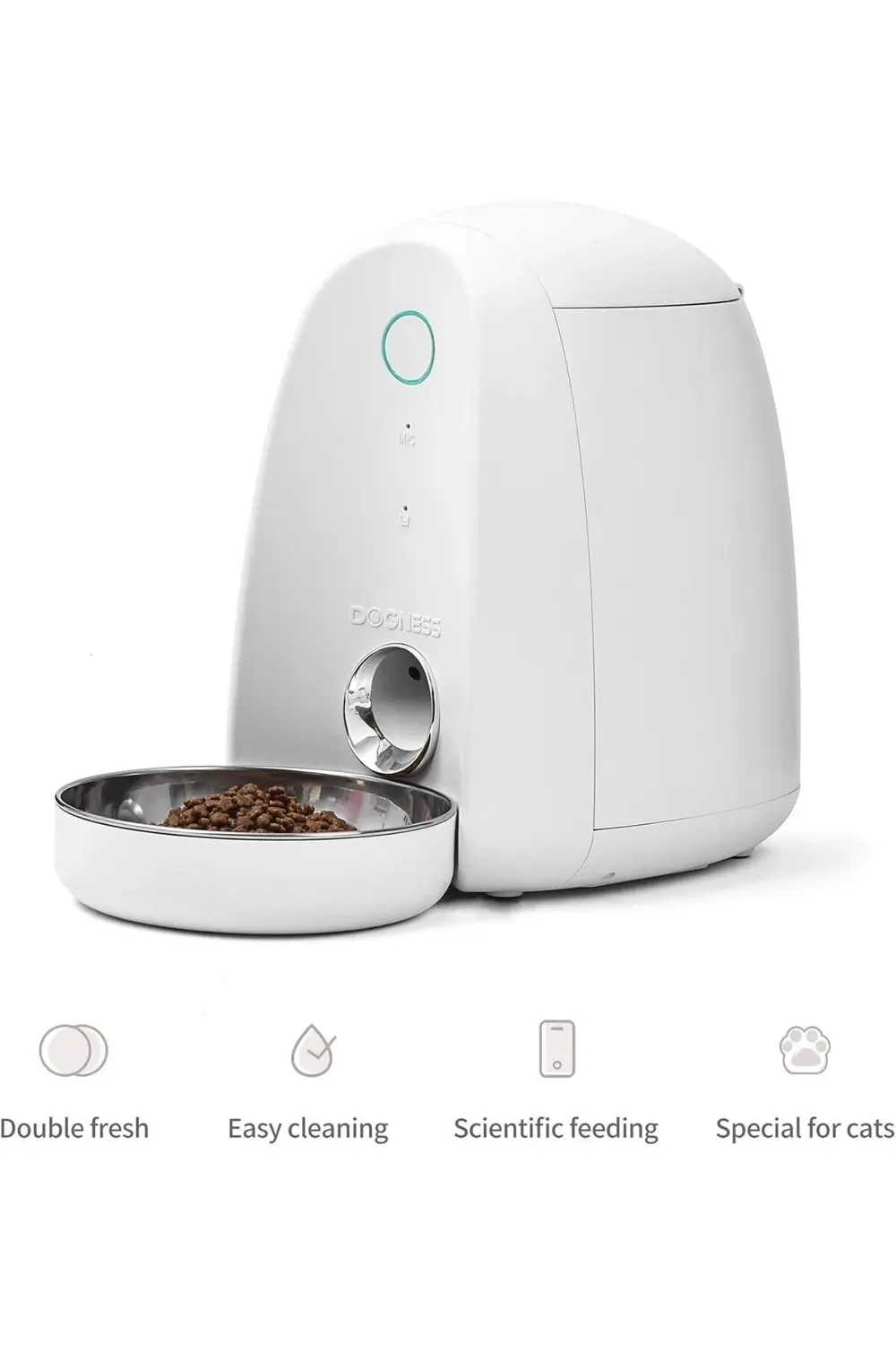 F05-M Otomatik Mama Kabı - Uygulama Kontrollü, 2 Litre